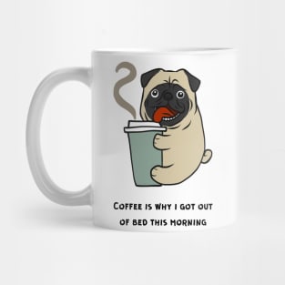 Funny Bulldog Dog Drinking Coffee Mug